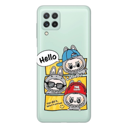 Samsung A22 4G Labubu3 Transparent Silicone TPU Θήκη