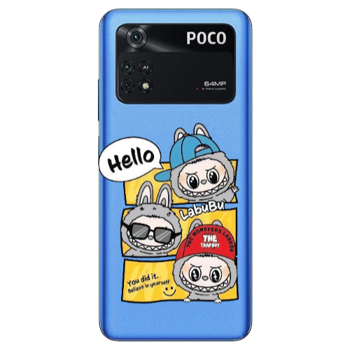 Xiaomi Poco M4 Pro 4G Labubu3 Transparent Silicone TPU Θήκη