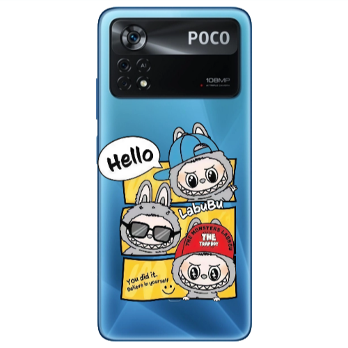 Xiaomi Poco X4 Pro Labubu3 Transparent Silicone TPU Θήκη