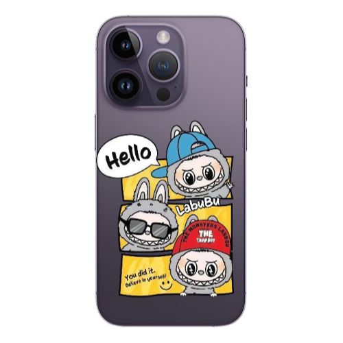 Apple iPhone 14 Pro Max Labubu3 Transparent Silicone TPU Θήκη