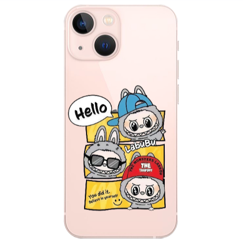 Apple iPhone 13 Mini Labubu3 Transparent Silicone TPU Θήκη