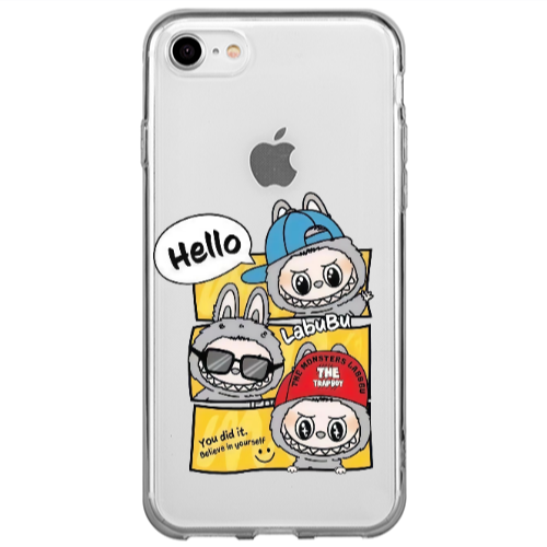 Apple iPhone SE 2020 Labubu3 Transparent Silicone TPU Θήκη