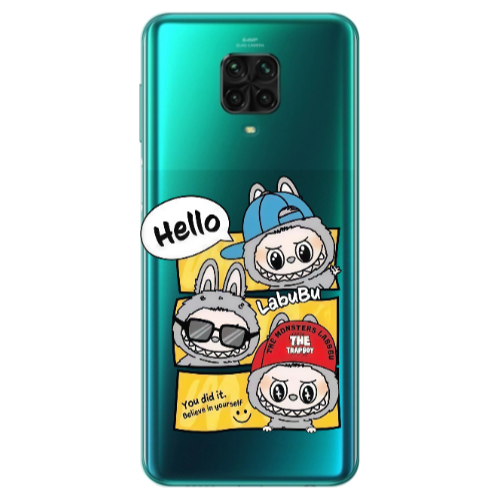 Xiaomi Redmi Note 9S Labubu3 Transparent Silicone TPU Θήκη