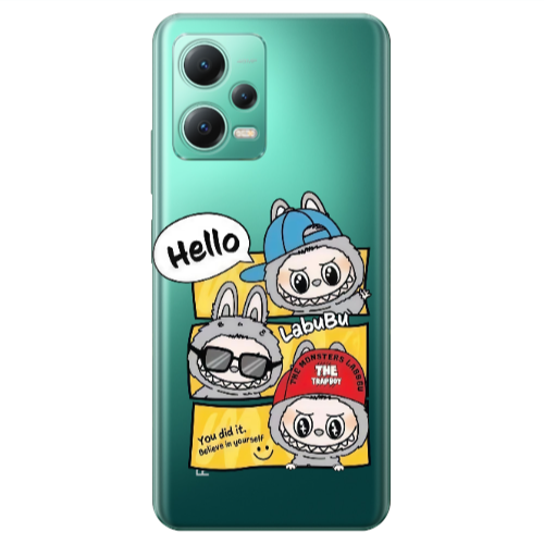 Xiaomi Redmi Note 12 Pro 5G Labubu3 Transparent Silicone TPU Θήκη