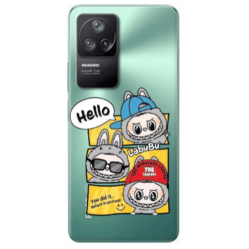 Xiaomi Poco F4 Labubu3 Transparent Silicone TPU Θήκη