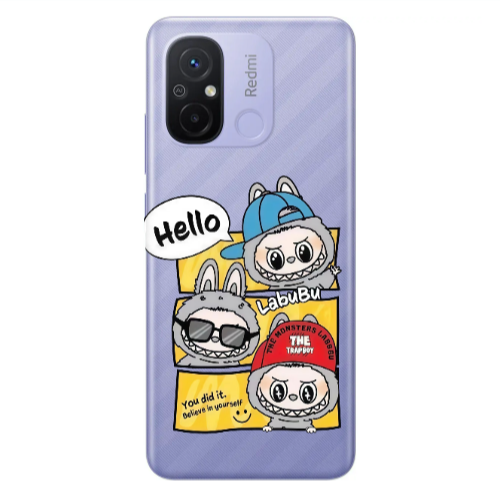 Xiaomi Redmi 12C Labubu3 Transparent Silicone TPU Θήκη