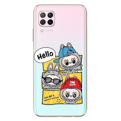 Huawei P40 Lite Labubu3 Transparent Silicone TPU Θήκη
