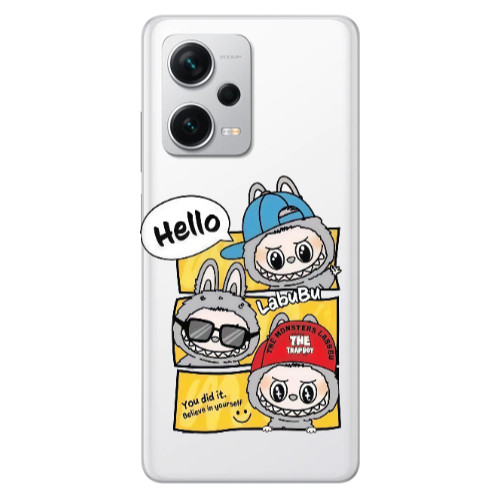 Xiaomi Redmi Note 12 5G Labubu3 Transparent Silicone TPU Θήκη