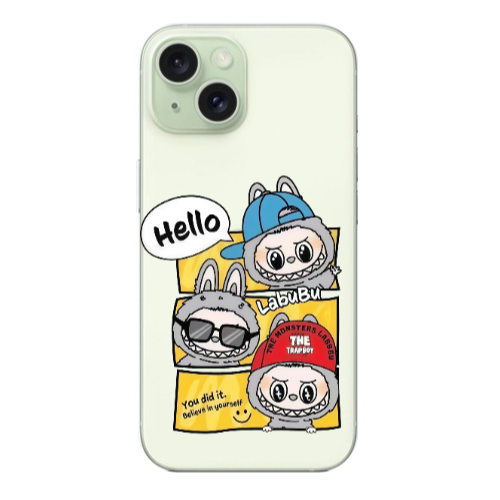 Apple iPhone 15 Plus Labubu3 Transparent Silicone TPU Θήκη