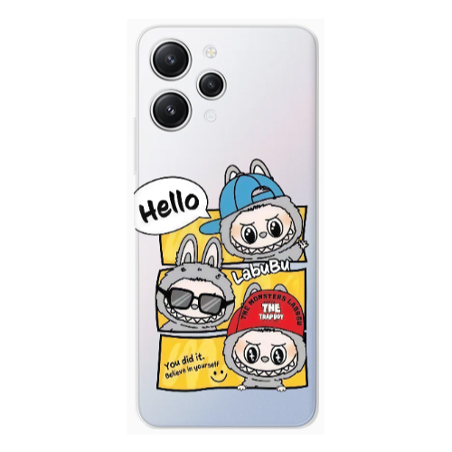 Xiaomi Redmi 12 Labubu3 Transparent Silicone TPU Θήκη