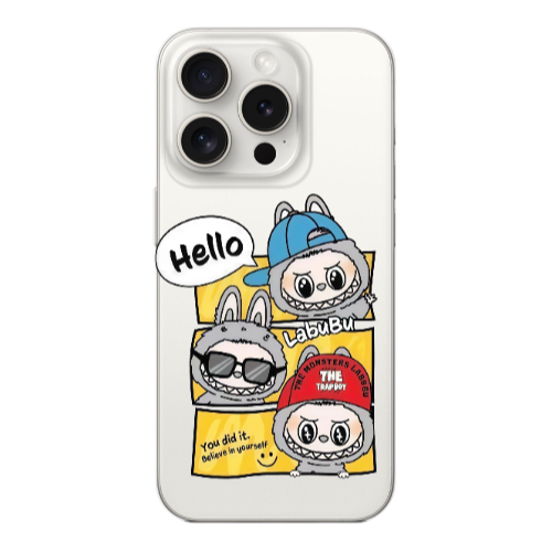 Apple iPhone 15 Pro Max Labubu3 Transparent Silicone TPU Θήκη