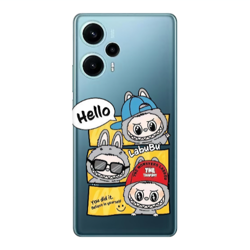 Xiaomi Poco F5 Labubu3 Transparent Silicone TPU Θήκη