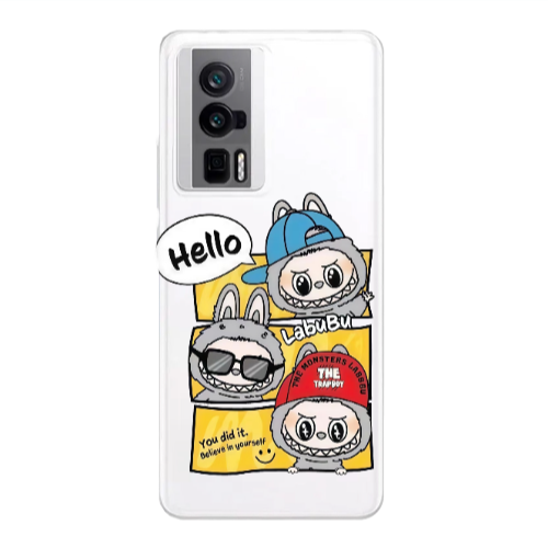 Xiaomi Poco F5 Pro Labubu3 Transparent Silicone TPU Θήκη