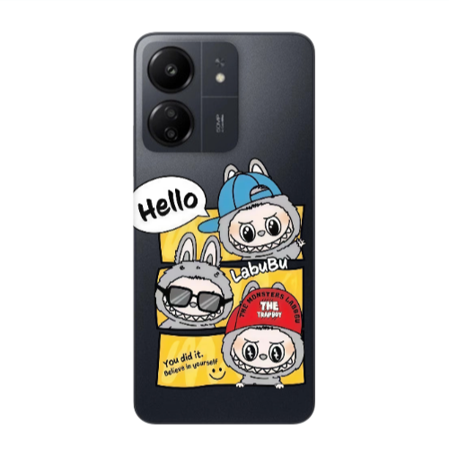 Xiaomi Redmi 13C Labubu3 Transparent Silicone TPU Θήκη