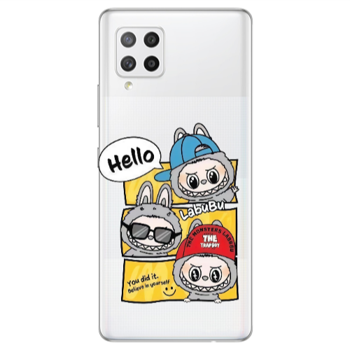 Samsung A42 5G Labubu3 Transparent Silicone TPU Θήκη