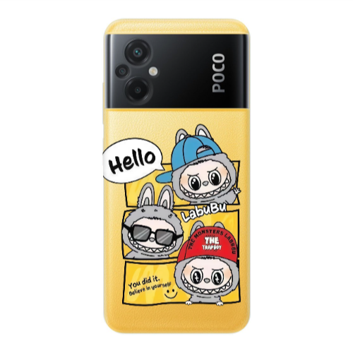 Xiaomi Poco M5 Labubu3 Transparent Silicone TPU Θήκη
