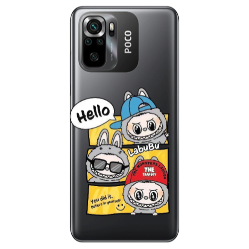 Xiaomi Poco M5 s Labubu3 Transparent Silicone TPU Θήκη