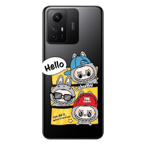 Xiaomi Redmi Note 12s Labubu3 Transparent Silicone TPU Θήκη