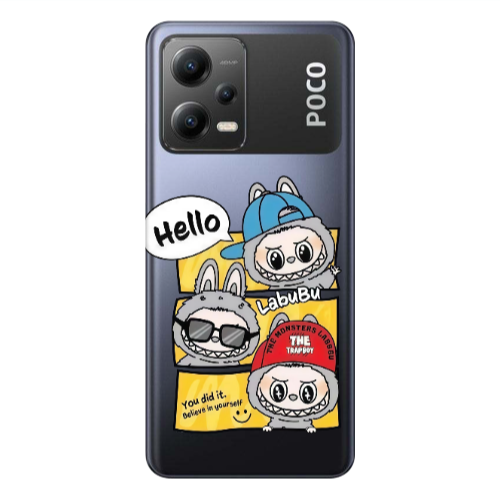 Xiaomi Poco X5 Labubu3 Transparent Silicone TPU Θήκη
