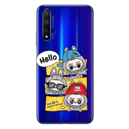 Huawei Nova 5 T Labubu3 Transparent Silicone TPU Θήκη