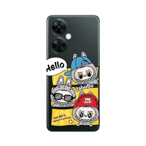 Oneplus Nord CE 3 Lite 5G Labubu3 Transparent Silicone TPU Θήκη