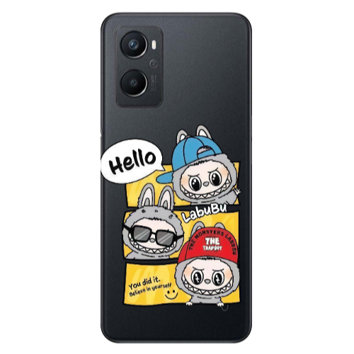 Oppo A 96 Labubu3 Transparent Silicone TPU Θήκη