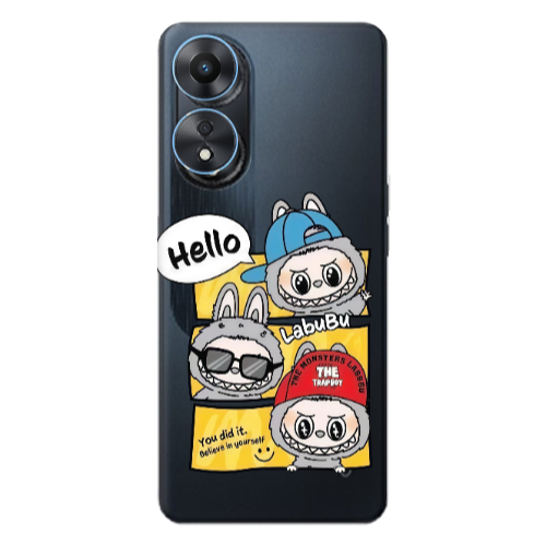 Oppo A 98 Labubu3 Transparent Silicone TPU Θήκη