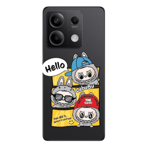 Xiaomi Redmi Note 13 5G Labubu3 Transparent Silicone TPU Θήκη