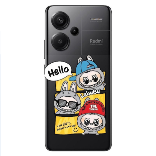 Xiaomi Redmi Note 13 Pro+ 5G  Labubu3 Transparent Silicone TPU Θήκη