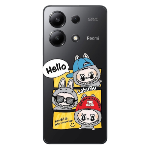Xiaomi Redmi Note 13 4G Labubu3 Transparent Silicone TPU Θήκη
