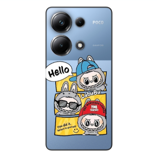 Xiaomi Poco M6 Pro 4G Labubu3 Transparent Silicone TPU Θήκη