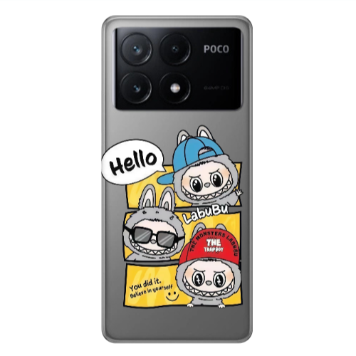 Xiaomi Poco X6Pro 5G Labubu3 Transparent Silicone TPU Θήκη