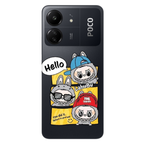 Xiaomi Poco C65 Labubu3 Transparent Silicone TPU Θήκη