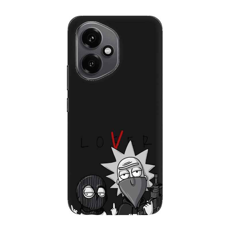 Honor Magic 400 Rick Loser Black Colored Silicone TPU Θήκη