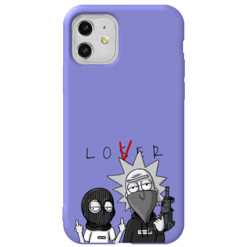 Apple iPhone 11  Rick Loser Purple Colored Silicone TPU Θήκη
