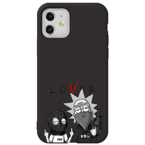 Apple iPhone 11  Rick Loser Black Colored Silicone TPU Θήκη