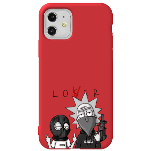 Apple iPhone 11  Rick Loser Red Colored Silicone TPU Θήκη