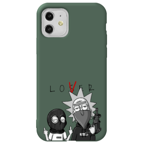 Apple iPhone 11  Rick Loser Dark Green Colored Silicone TPU Θήκη