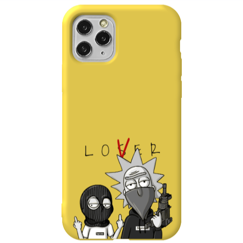 Apple iPhone 11 Pro Rick Loser Yellow Colored Silicone TPU Θήκη