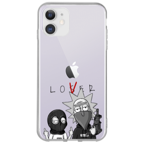 Apple iPhone 12 Rick Loser Transparent Silicone TPU Θήκη