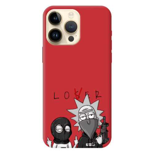 Apple iPhone 13 Pro Max Rick Loser Red Colored Silicone TPU Θήκη