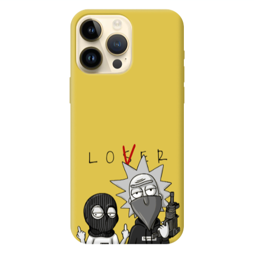 Apple iPhone 13 Pro Max Rick Loser Yellow Colored Silicone TPU Θήκη