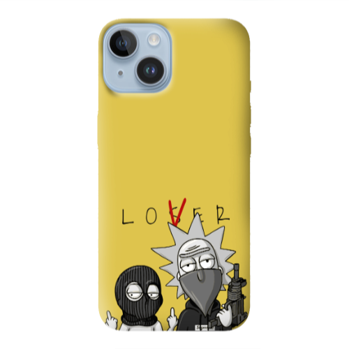 Apple iPhone 14 Plus Rick Loser Yellow Colored Silicone TPU Θήκη
