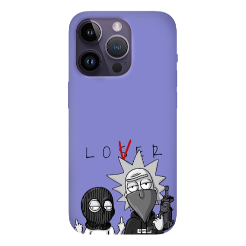 Apple iPhone 14 Pro  Rick Loser Purple Colored Silicone TPU Θήκη