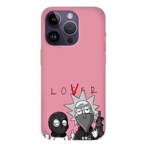 Apple iPhone 14 Pro  Rick Loser Pink Colored Silicone TPU Θήκη