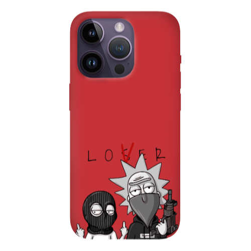 Apple iPhone 14 Pro  Rick Loser Red Colored Silicone TPU Θήκη