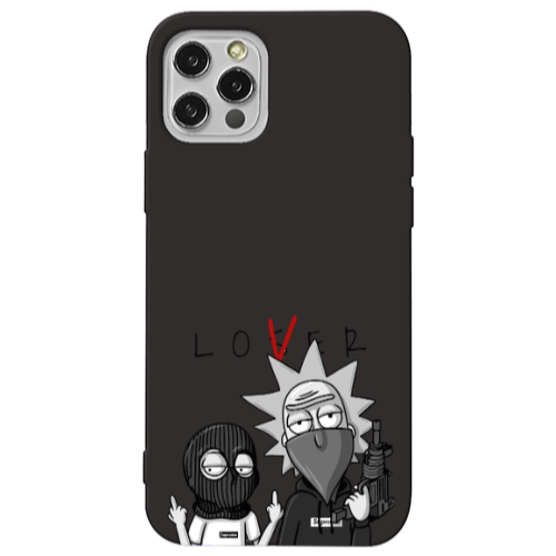 Apple iPhone 13 Pro Rick Loser Black Colored Silicone TPU Θήκη