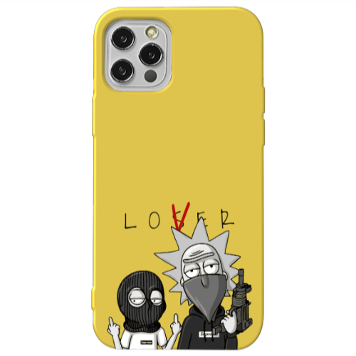 Apple iPhone 13 Pro Rick Loser Yellow Colored Silicone TPU Θήκη
