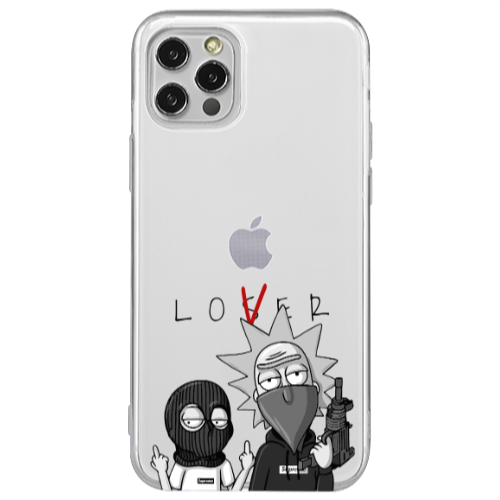 Apple iPhone 12 Pro Rick Loser Transparent Silicone TPU Θήκη