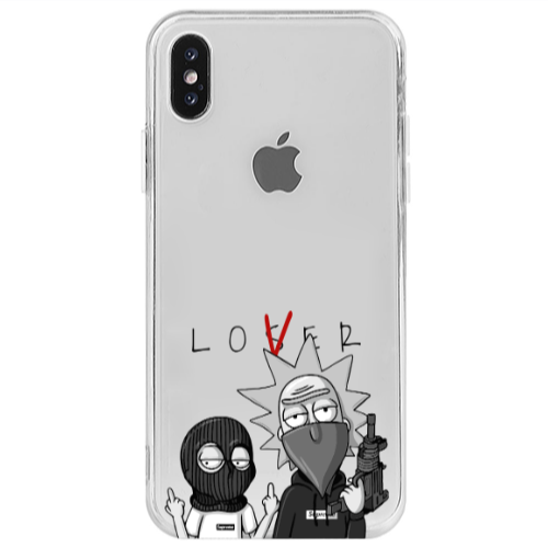 Apple iPhone Xs Max Rick Loser Transparent Silicone TPU Θήκη
